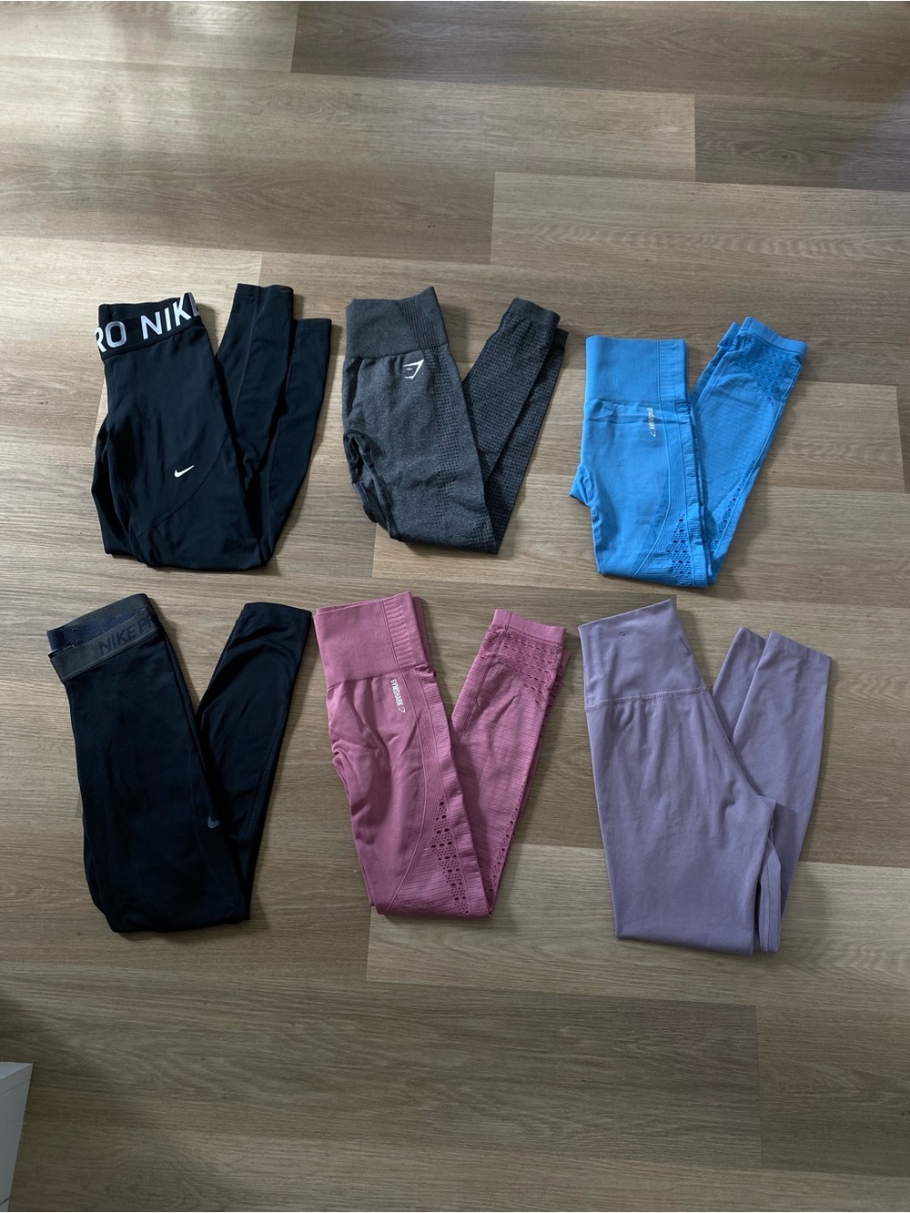 gymshark and nike legging bundle size small